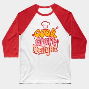 Chef Quotes Retro Typography Baseball T-Shirt